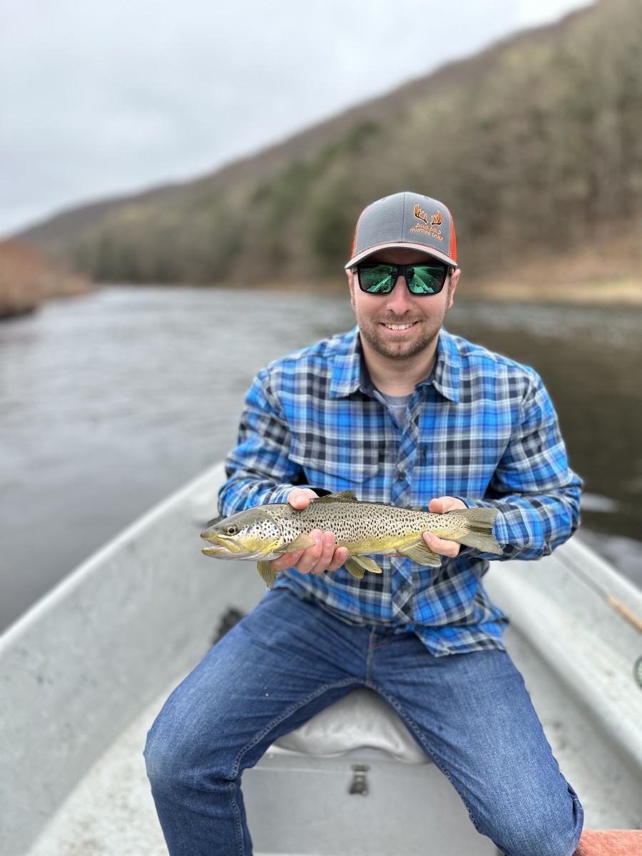 fly fishing upper delaware river brown trout