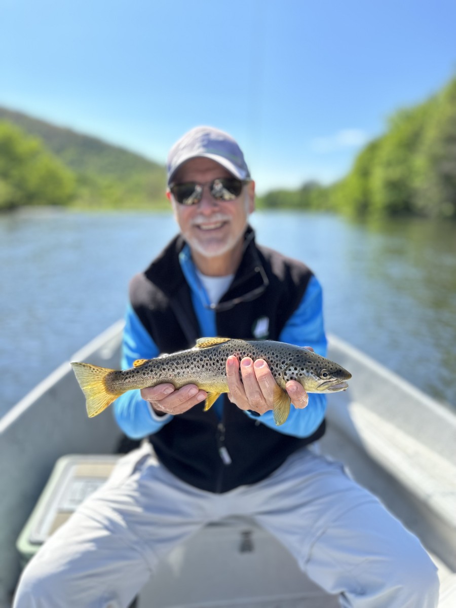 west branch delaware river brown trout fishing guide jesse filingo