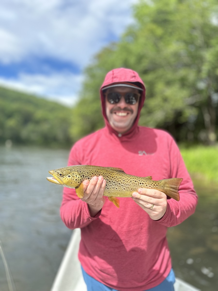 guided fly fishing upper delaware river trout new york fly fishing