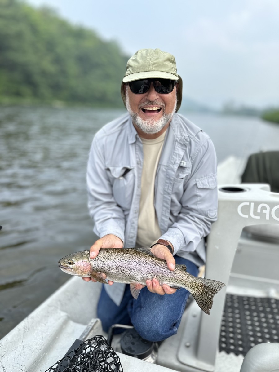 fly fishing upper delaware river trout guide jesse filingo