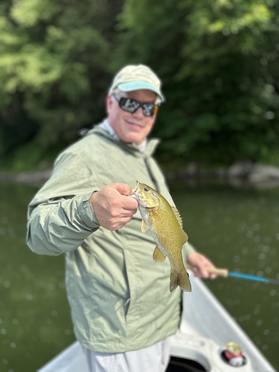 delaware river fly fishing small mouth bass