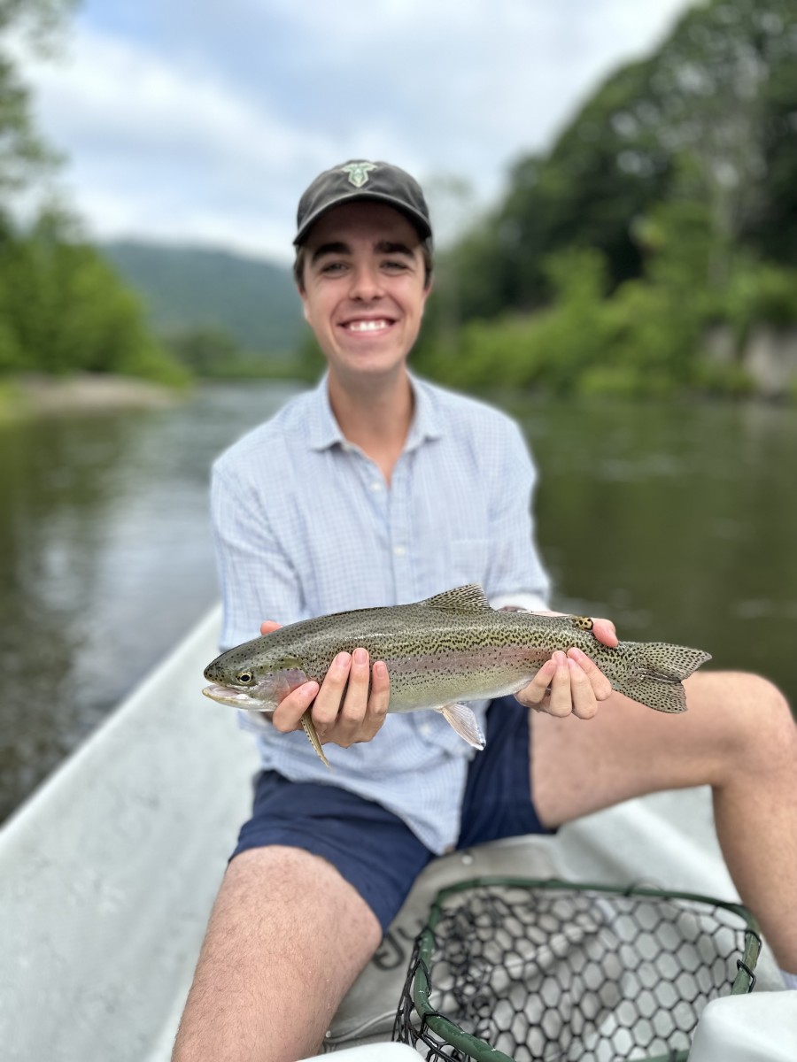 west branch delaware river rainbow trout fly fishing new york