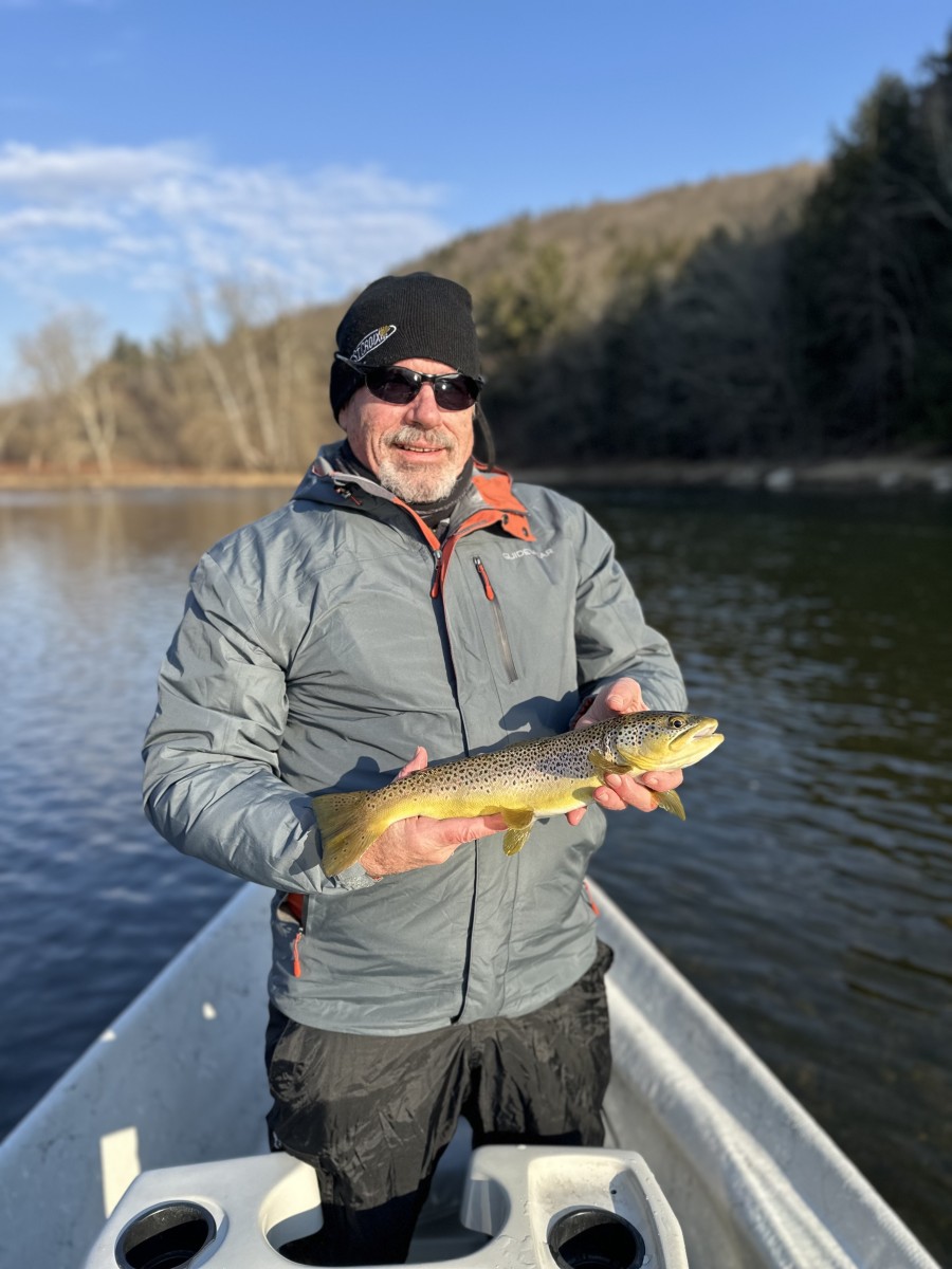 guided fly fishing west branch delaware river trout