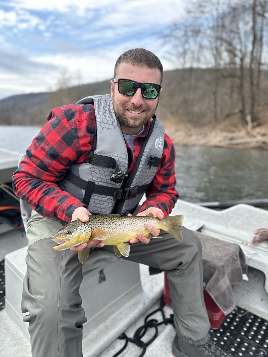 guided fly fishing west branch delaware river trout