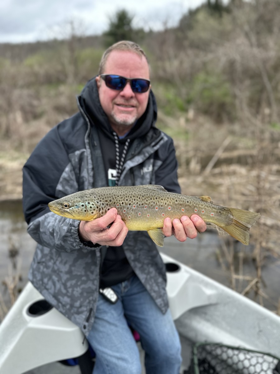 guided fly fishing upper delaware river trout