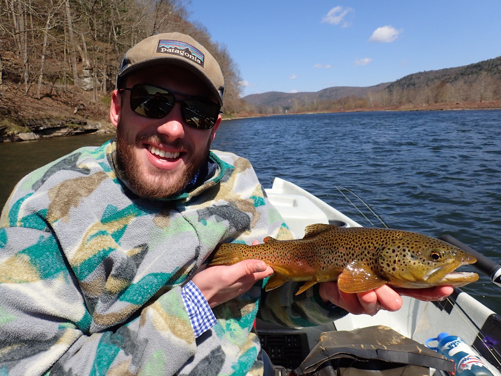 guided fly fishing upper delaware river wild trout with guide jesse filingo