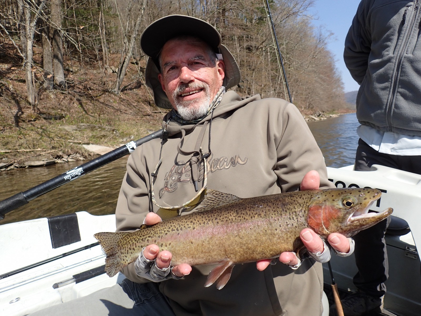 guided fly fishing delaware river for big trout new york fishing guide jesse filingo