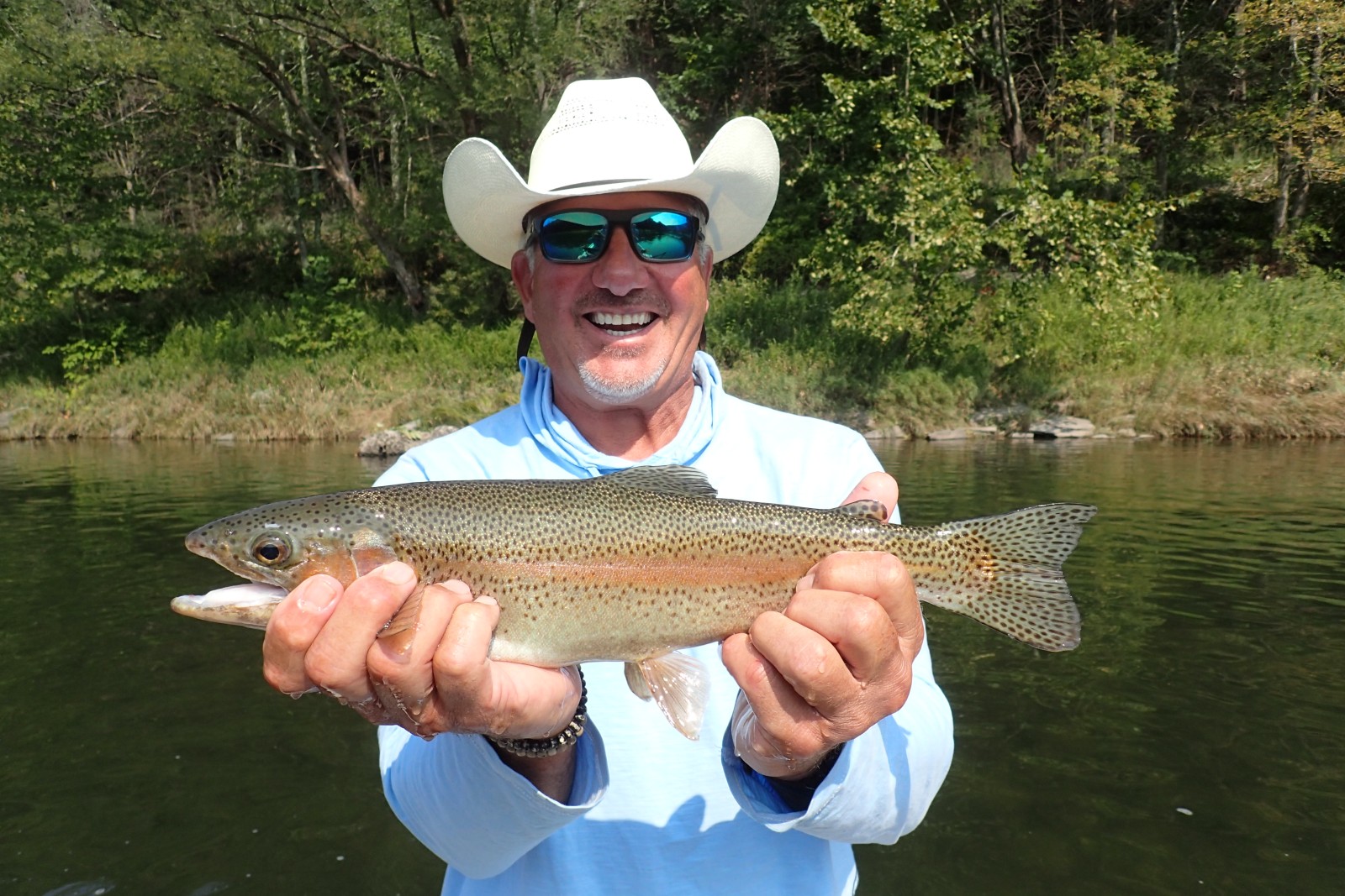 guided fly fishing delaware river trout guide jesse filingo