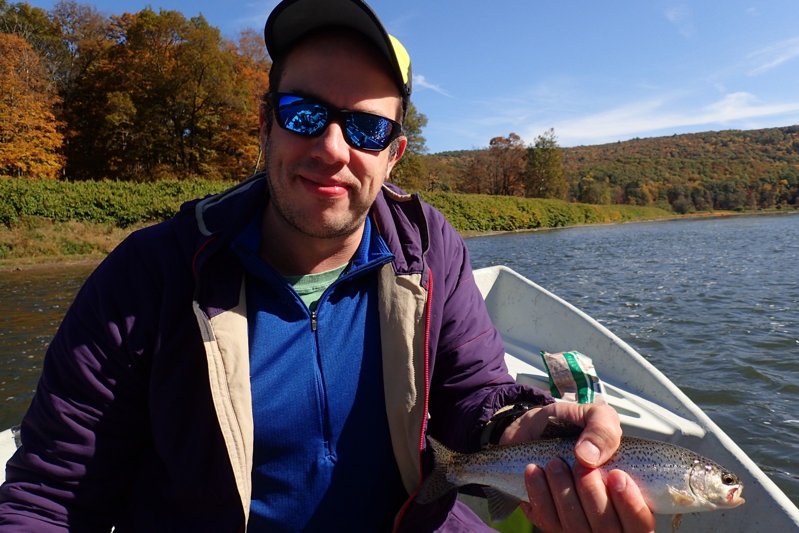 guided fly fishing tours on the delaware river for wild rainbow trout with jesse filingo of filingo fly fishing