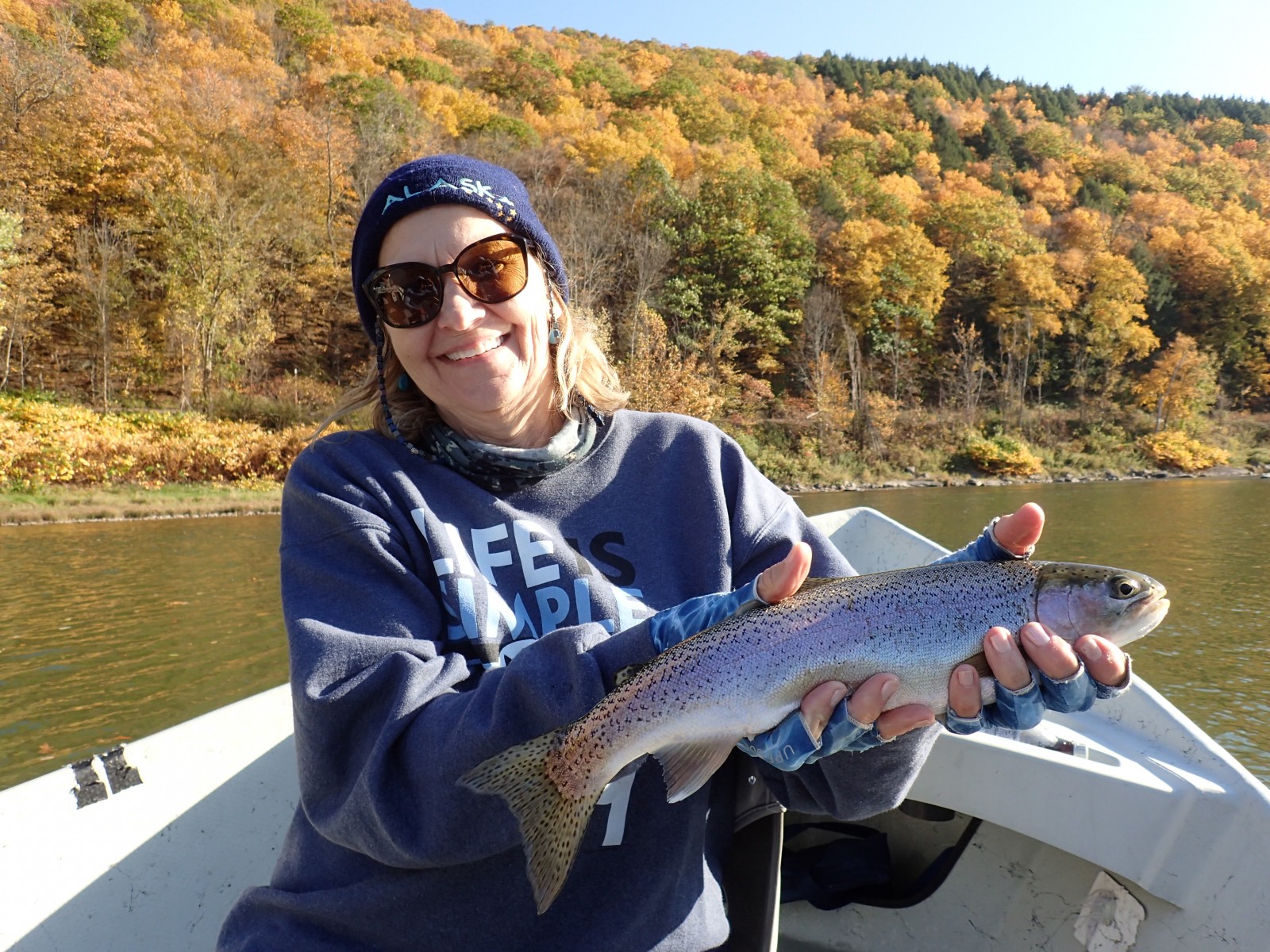 guided fly fishing pennsylvania and new york upper delaware river trout jesse filingo of filingo fly fishing