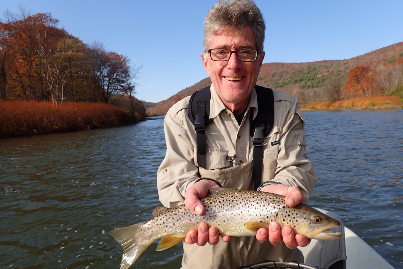 guided fly fishing west branch delaware river new york and pennsylvania pocono mountains jesse filingo